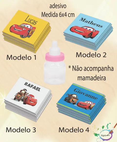 Adesivo Mini Mamadeira-relâmpago