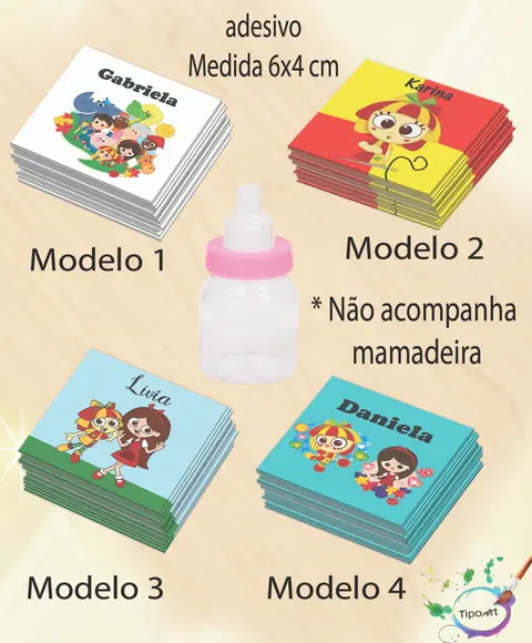 Adesivo Mini Mamadeira-sitio do Pica Pau Amarelo