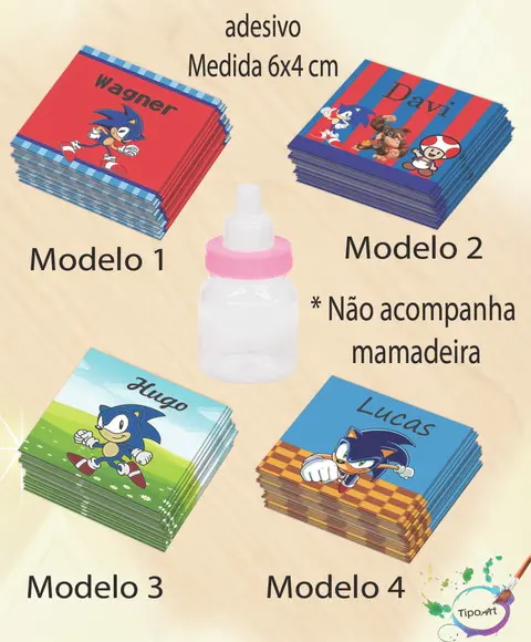 Adesivo Mini Mamadeira-sonic