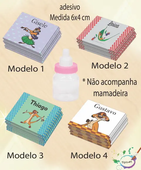 Adesivo Mini Mamadeira-timão