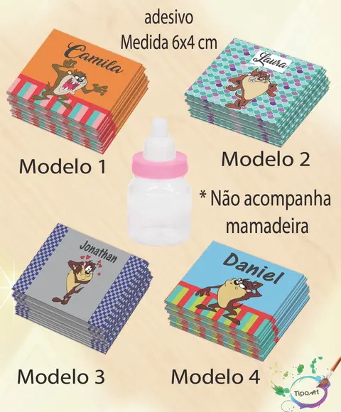 Adesivo Mini Mamadeira-taz Mania