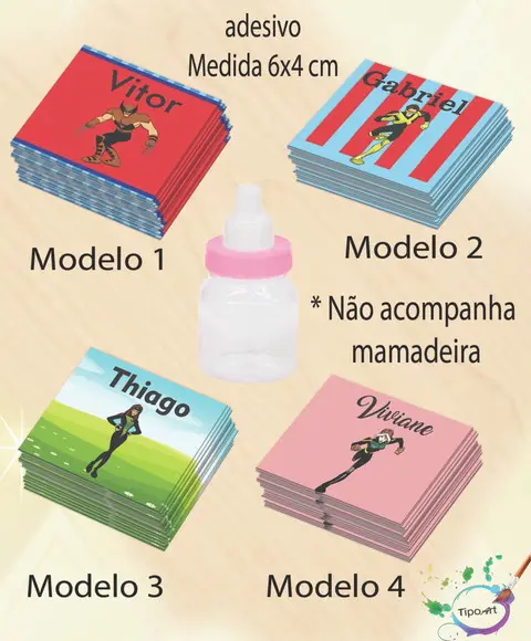 Adesivo Mini Mamadeira-x Mens
