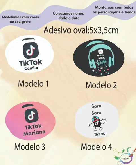 Adesivo Oval