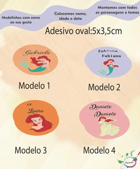 Adesivo Oval-ariel