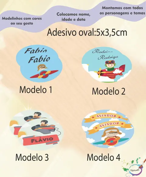 Adesivo Oval-aviador