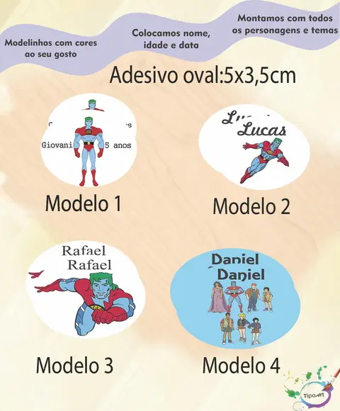 Adesivo Oval-capitão Planeta