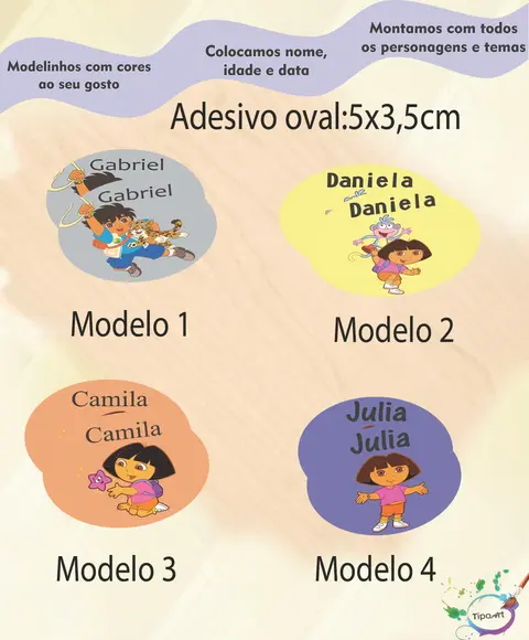 Adesivo Oval-dora