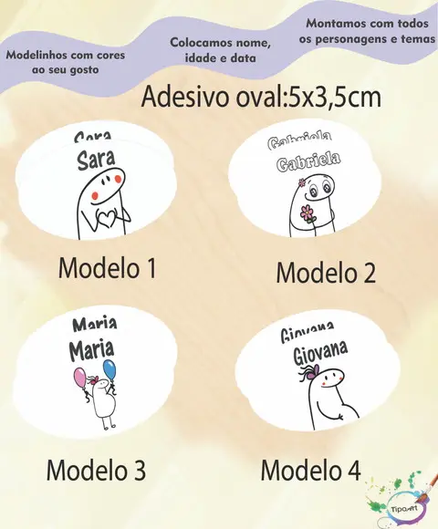 Adesivo Oval-flork