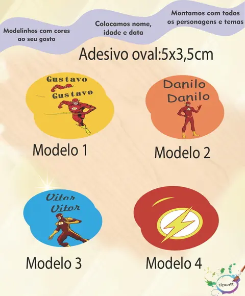 Adesivo Oval-flash