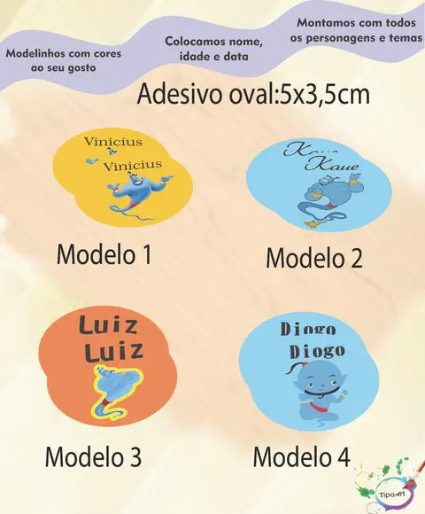 Adesivo Oval-genio