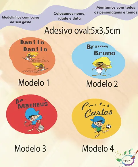 Adesivo Oval-ligeirinho
