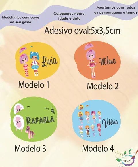 Adesivo Oval-lalaloopsy
