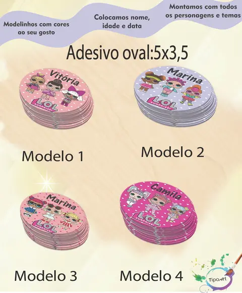 Adesivo Oval-lol Surprise