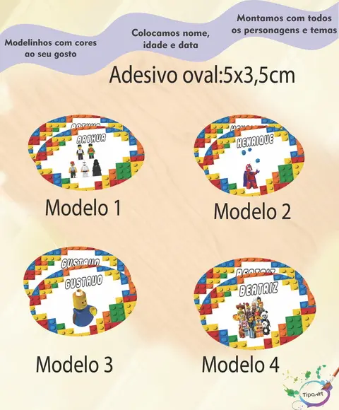 Adesivo Oval-lego
