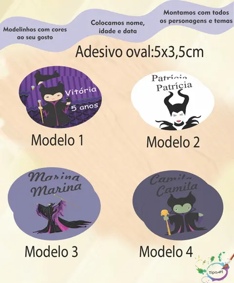 Adesivo Oval-malevola