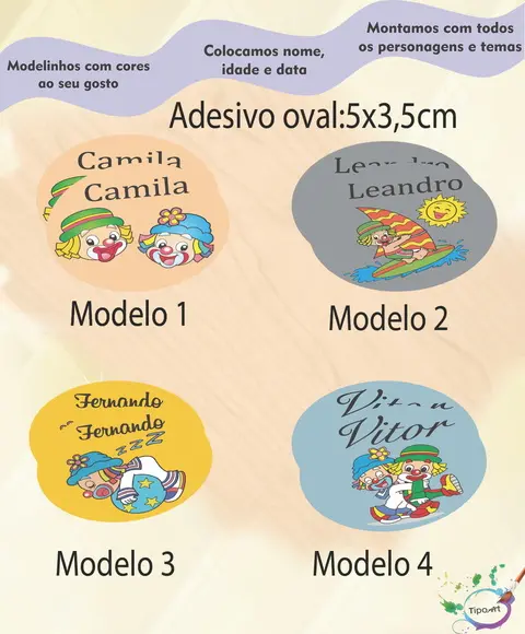 Adesivo Oval-patatí Patatá