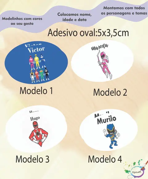 Adesivo Oval-pawer Ranger