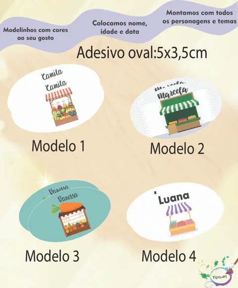 Adesivo Oval-quitandinha