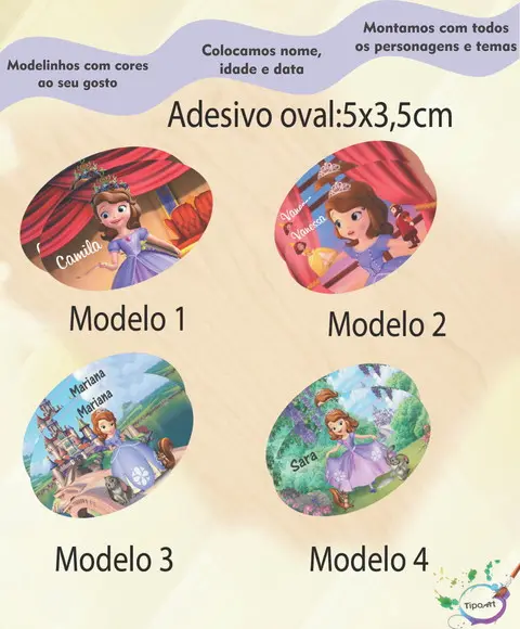 Adesivo Oval-sofia