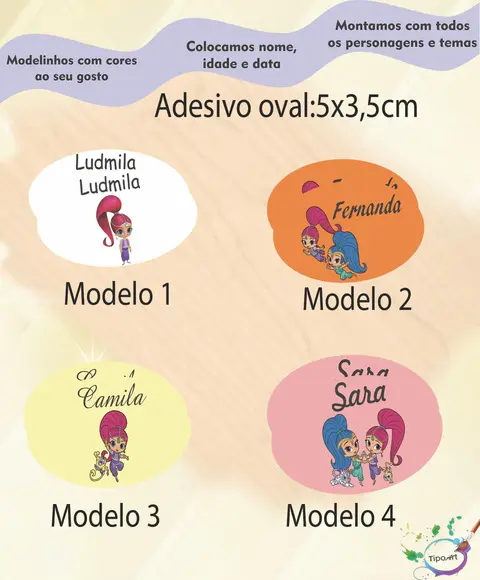 Adesivo Oval-shimmer Shine