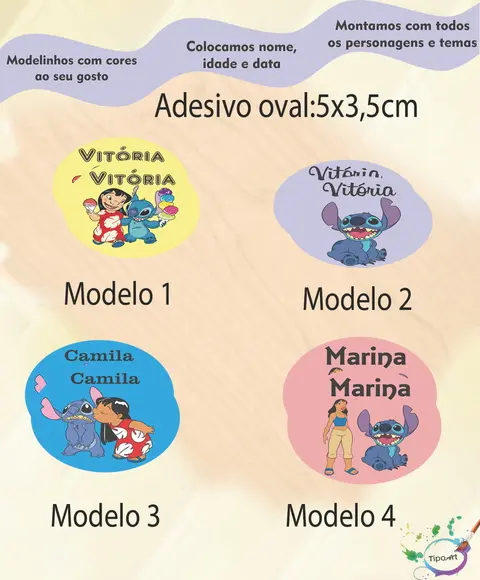 Adesivo Oval-stitch e Lilo