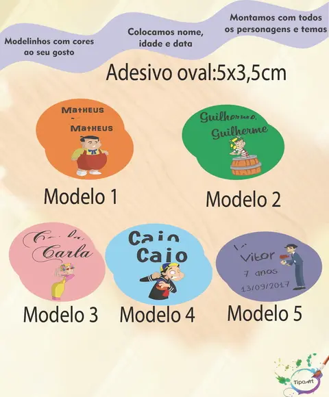 Adesivo Oval-turma do Chaves