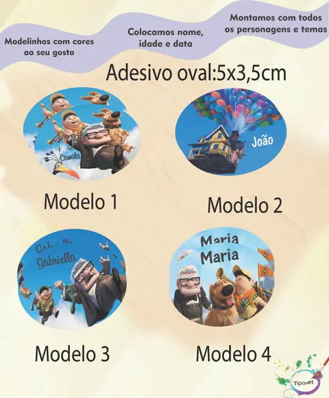 Adesivo Oval-up Altas Aventuras