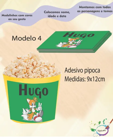 Adesivo P/balde Pipoca-mario Bros