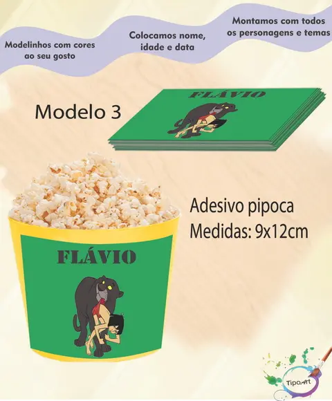 Adesivo P/balde Pipoca-mogli