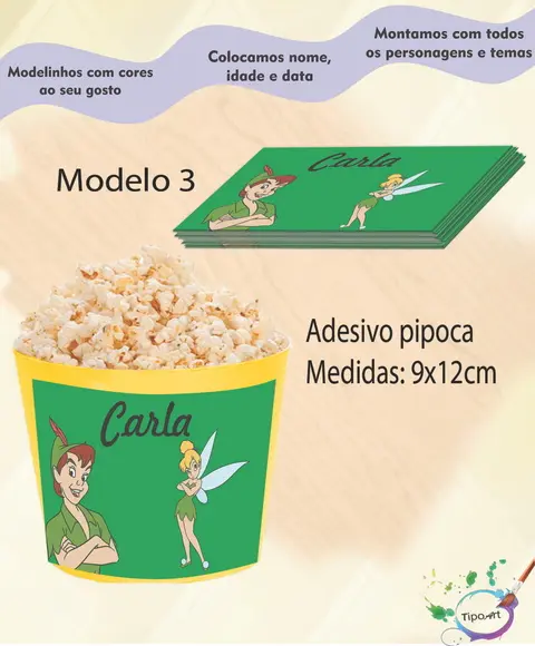 Adesivo P/balde Pipoca-peter Pan