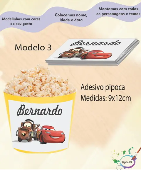 Adesivo P/balde Pipoca-relampago