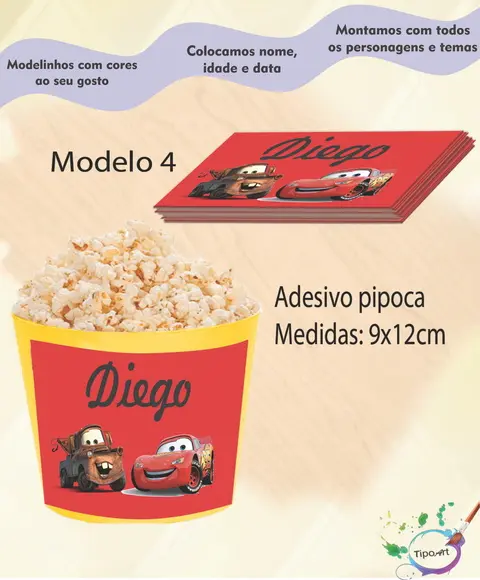 Adesivo P/balde Pipoca-relampago