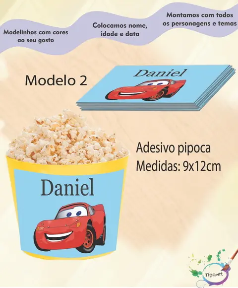Adesivo P/balde Pipoca-relampago