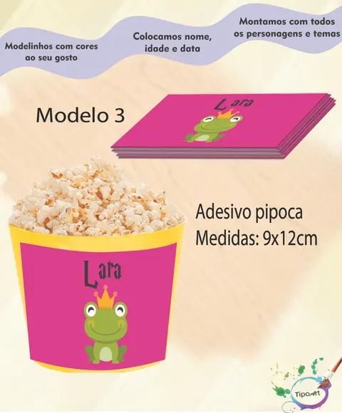Adesivo P/balde Pipoca-sapo