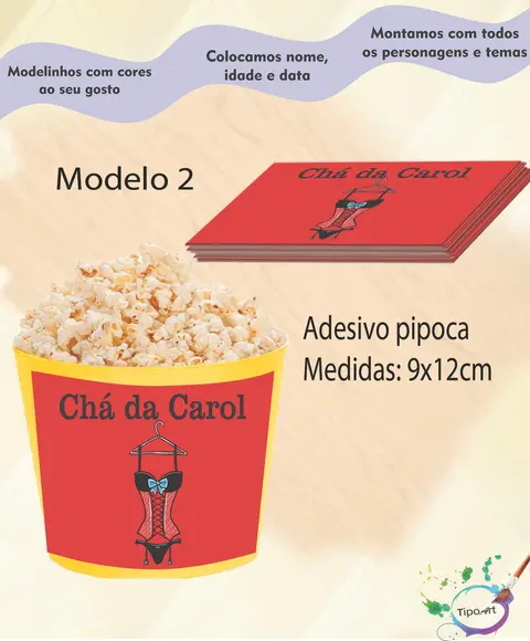 Adesivo para Balde -chá de Lingerie#1