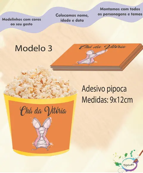 Adesivo para Balde -chá de Lingerie#1