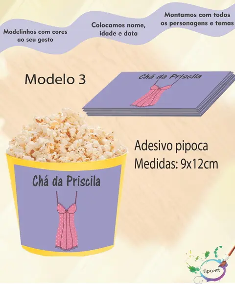 Adesivo para Balde-chá de Lingerie#2