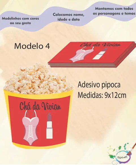 Adesivo para Balde-chá de Lingerie#2