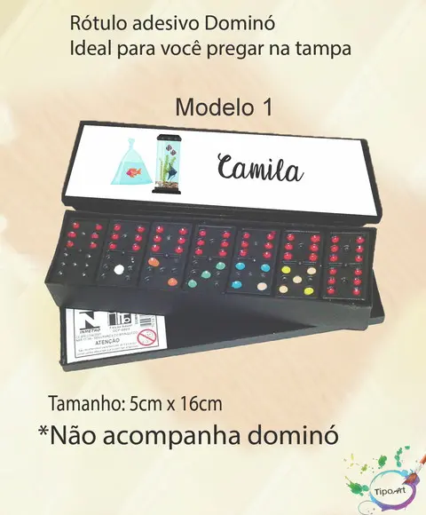 Adesivo para Dominó - Aquario