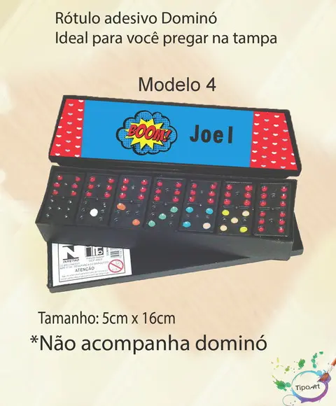 Adesivo para Dominó - Bomba