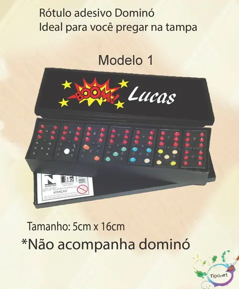 Adesivo para Dominó - Bomba