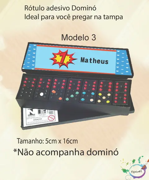 Adesivo para Dominó - Bomba