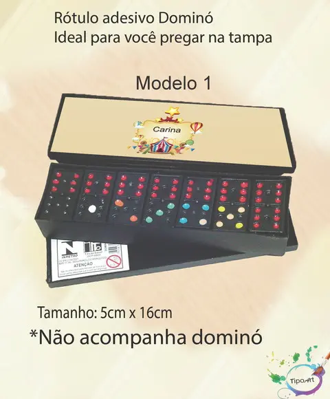 Adesivo para Dominó - Circo