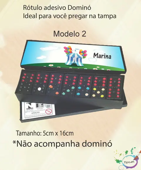 Adesivo para Dominó - Circo