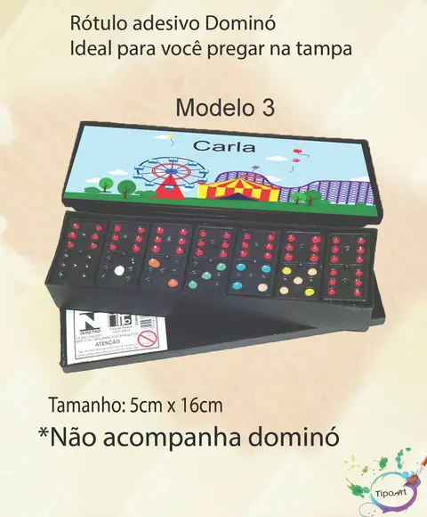 Adesivo para Dominó - Circo