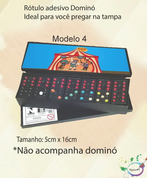 Adesivo para Dominó - Circo