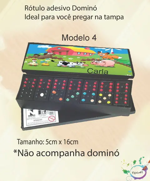 Adesivo para Dominó - Fazendinha