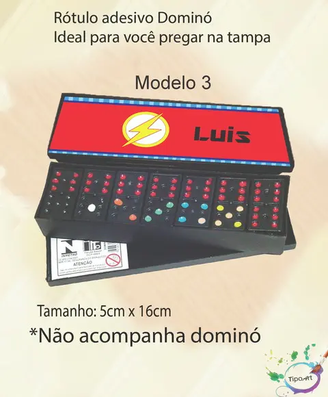 Adesivo para Dominó - Flash