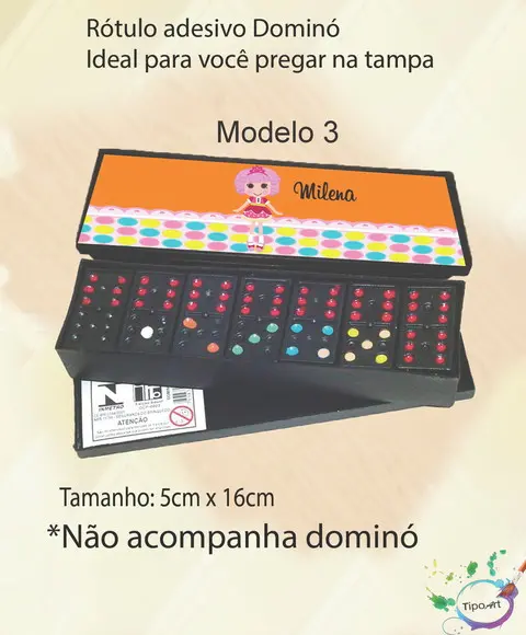 Adesivo para Dominó - Lalaloopsy