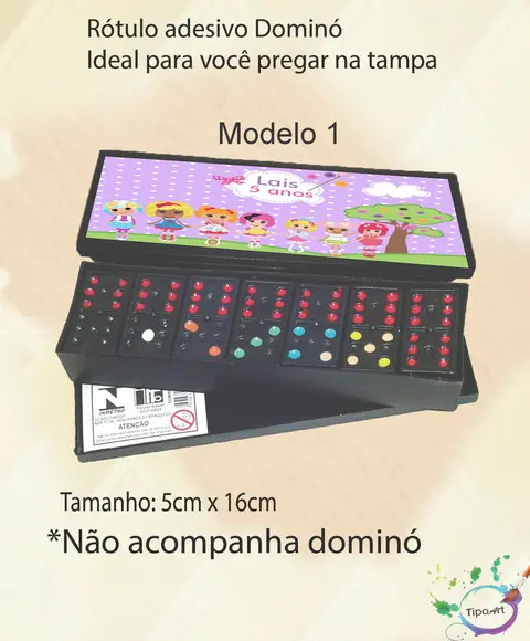 Adesivo para Dominó - Lalaloopsy